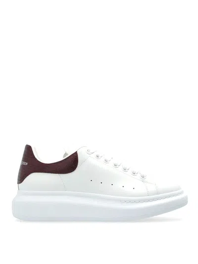 Alexander Mcqueen Lace-up Leather Sneakers In White