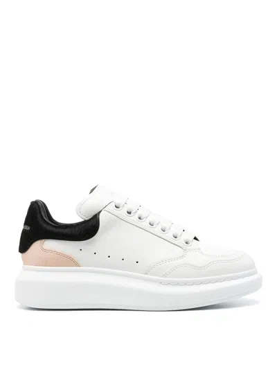 Alexander Mcqueen Oversized Leather Sneakers In White
