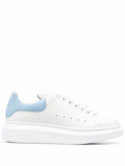 Alexander Mcqueen Sneakers In White/powder Blue