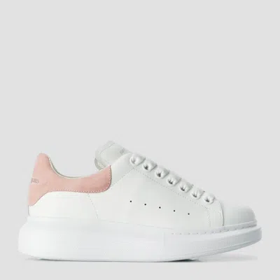 ALEXANDER MCQUEEN ALEXANDER MCQUEEN WHITE AND PINK LEATHER SNEAKERS