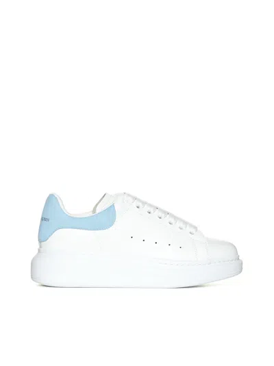 Alexander Mcqueen Sneakers In White/powder Blue