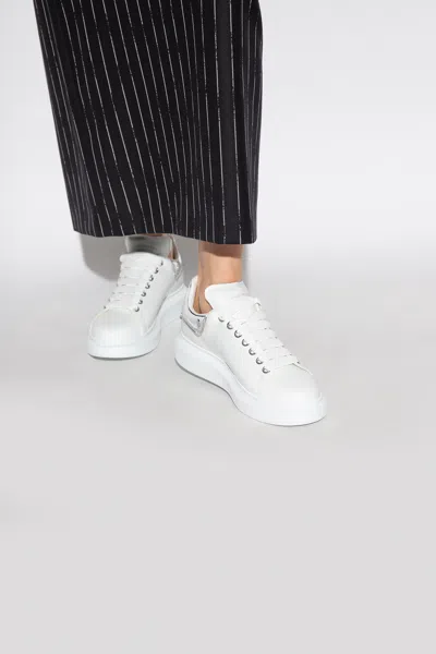 Alexander Mcqueen Sneakers With Logo In White