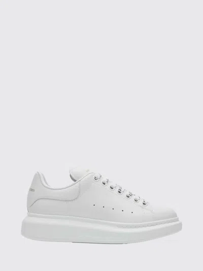 Alexander Mcqueen Oversized Leather Low-top Sneakers In White