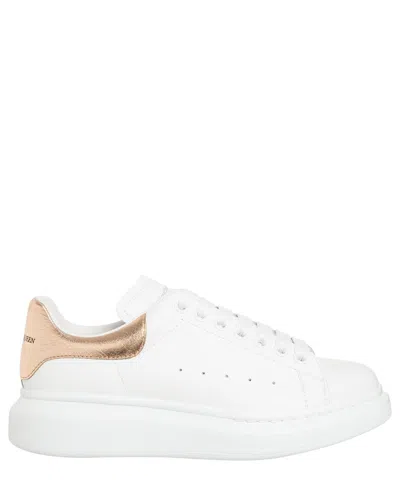 Pre-owned Alexander Mcqueen Sneakers Women Oversize 553770whfbu9053 White - Rose Gold
