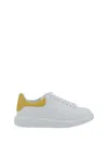 Alexander Mcqueen Perforated Platform Round Toe Sneakers In Yellow