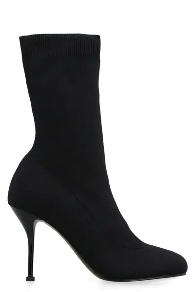 Alexander Mcqueen Sock Ankle Boots In Multi