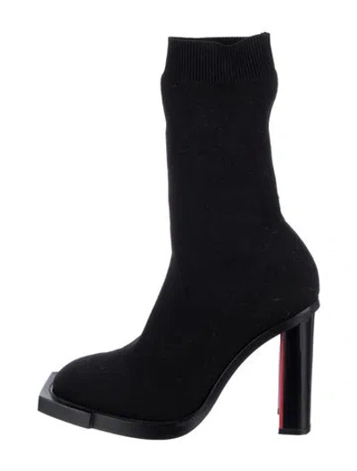 Pre-owned Alexander Mcqueen Sock Boots In Black