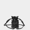 Alexander Mcqueen The Curve Bucket Bag In Black