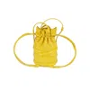 Alexander Mcqueen Soft Curve Crossbody Bag In Yellow