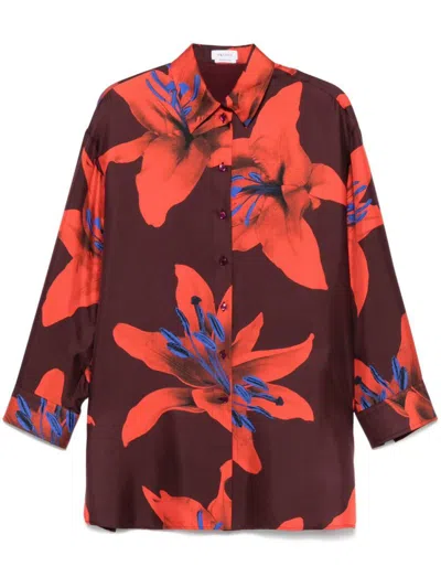 Alexander Mcqueen Soft Silk Shirt With Print