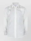 Alexander Mcqueen Soft Texture Long Sleeve Shirt In White