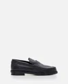 Alexander Mcqueen Black Slip-on Loafers In Leather Man In Black