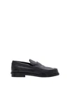 Alexander Mcqueen Black Slip-on Loafers In Leather Man In Black