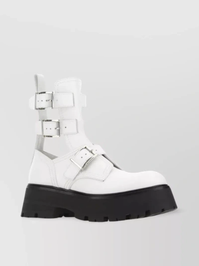 ALEXANDER MCQUEEN SOLE STRAPPED ANKLE BOOTS