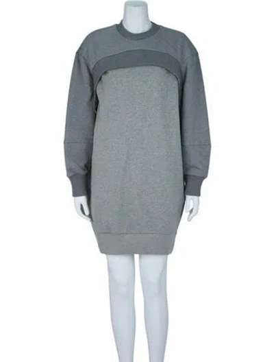 Pre-owned Alexander Mcqueen Solid Casual Dress W/ Tags In Gray