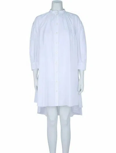 Pre-owned Alexander Mcqueen Solid Casual Dress W/ Tags In White