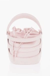 Alexander Mcqueen Solid Color Leather Bucket Bag