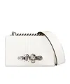 Alexander Mcqueen Solid Color Satchel Bag In White