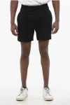 Alexander Mcqueen Solid Color Shorts With Elastic Waistband
