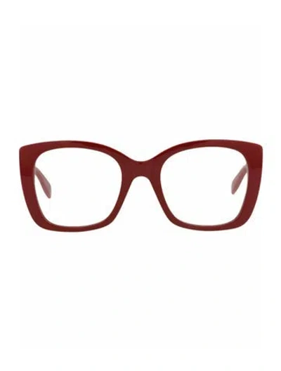 Pre-owned Alexander Mcqueen Solid Eyeglasses W/ Tags In Red