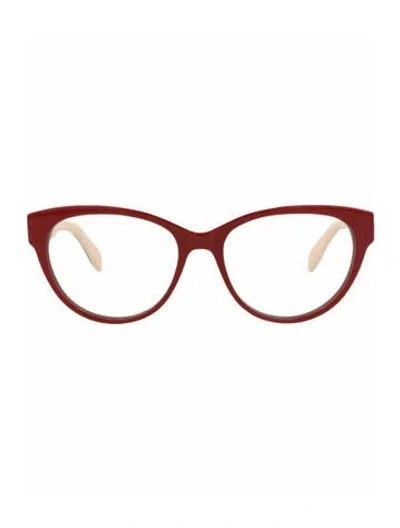 Pre-owned Alexander Mcqueen Solid Eyeglasses W/ Tags In Red