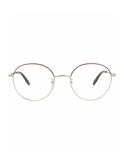 Pre-owned Alexander Mcqueen Solid Eyeglasses W/ Tags In Silver