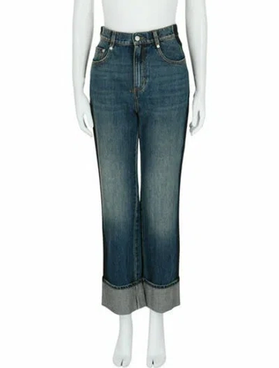 Pre-owned Alexander Mcqueen Solid Jeans W/ Tags In Blue