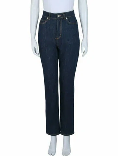 Pre-owned Alexander Mcqueen Solid Jeans W/ Tags In Blue