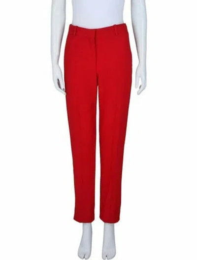 Pre-owned Alexander Mcqueen Solid Pants W/ Tags In Red