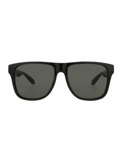 Pre-owned Alexander Mcqueen Solid Sunglasses W/ Tags In Black