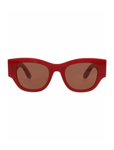 Pre-owned Alexander Mcqueen Solid Sunglasses W/ Tags In Red