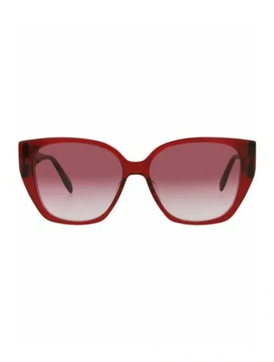 Pre-owned Alexander Mcqueen Solid Sunglasses W/ Tags In Red