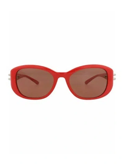 Pre-owned Alexander Mcqueen Solid Sunglasses W/ Tags In Red