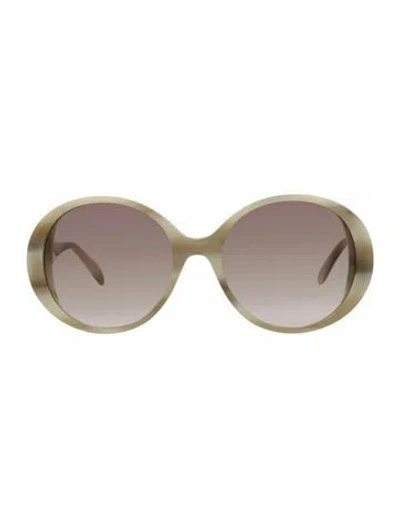 Pre-owned Alexander Mcqueen Solid Sunglasses W/ Tags In White
