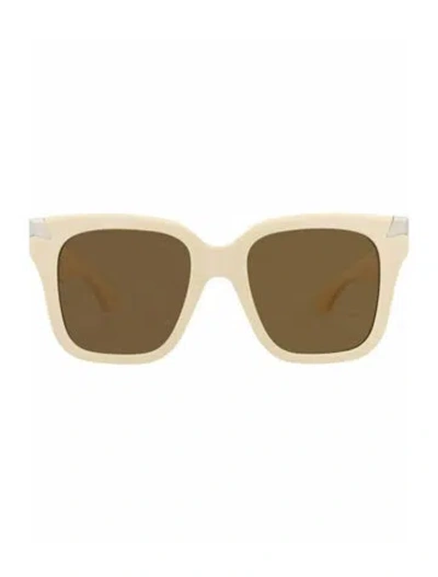 Pre-owned Alexander Mcqueen Solid Sunglasses W/ Tags In White
