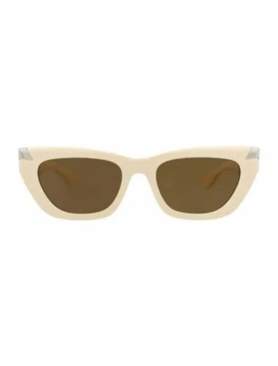 Pre-owned Alexander Mcqueen Solid Sunglasses W/ Tags In White