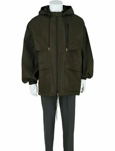 Pre-owned Alexander Mcqueen Solid Windbreaker W/ Tags In Green