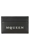 Alexander Mcqueen Sophisticated Black Calf Leather Wallet In Black