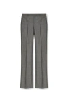 Alexander Mcqueen Grey Salt And Pepper Bootcut Suit Trousers For Women In Grey