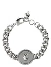 Alexander Mcqueen Regal Skull Chain Bracelet In Silver