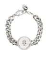 Alexander Mcqueen Mcqueen Skull Plate Pendant Bracelet In Silver