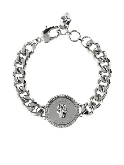 ALEXANDER MCQUEEN SOVEREIGN SKULL CHARM BRACELET