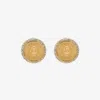 Alexander Mcqueen Sovereign Skull Earrings In Gold