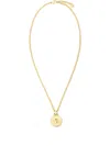 Alexander Mcqueen Sovereign Skull Necklace In Gold In Gold
