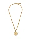 Alexander Mcqueen Sovereign Skull Necklace In Gold In Golden