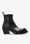 Alexander Mcqueen Sparrow Leather Ankle Boots