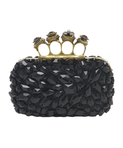 Alexander Mcqueen Spider Embellished Knuckle Clutch Bag