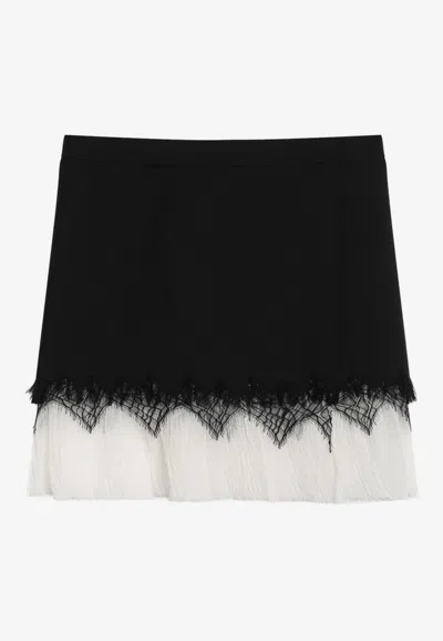 ALEXANDER MCQUEEN SPIDER LACE MINI SKIRT
