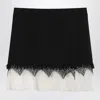 Alexander Mcqueen Spider Web Lace Miniskirt In Black
