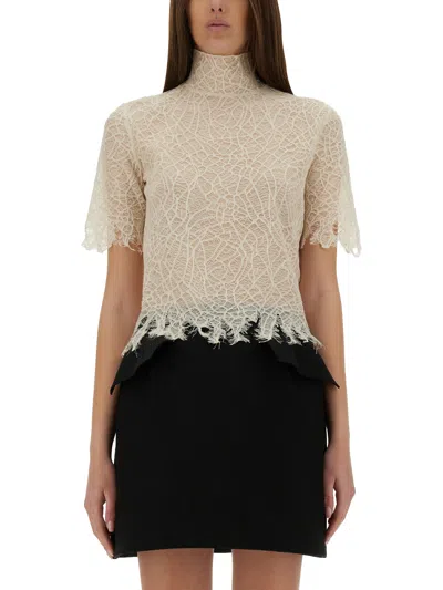 ALEXANDER MCQUEEN SPIDER WEB LACE TOP
